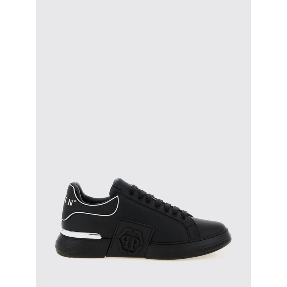 Philipp Plein Men Phantom Kick$ Leather Sneakers Philipp Plein